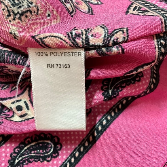 SPENSE Paisley Print Poncho Tunic Top Defined Sleeves Sz L MADE IN INDIA - Picture 8 of 9